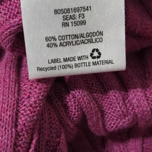 Laura Scott Fuchsia Ribbed Cardigan - Picture 6 of 6